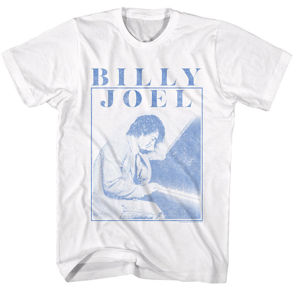 Billy Joel Chơi Piano Checkered Suit Ảnh Nam Áo Rock Music Merch
