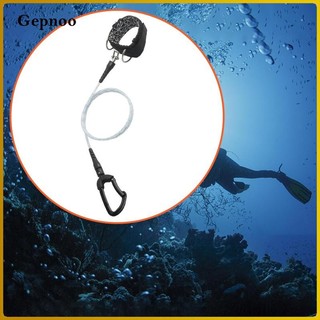 Gepnoo Freediving Dây Lặn Dây Buộc Cổ Tay Có Thể Điều Chỉnh Chuyên Nghiệp Với Carabiner Dây Lặn Lặn Dây Dây Xích An Ninh Cho Lặn Biển