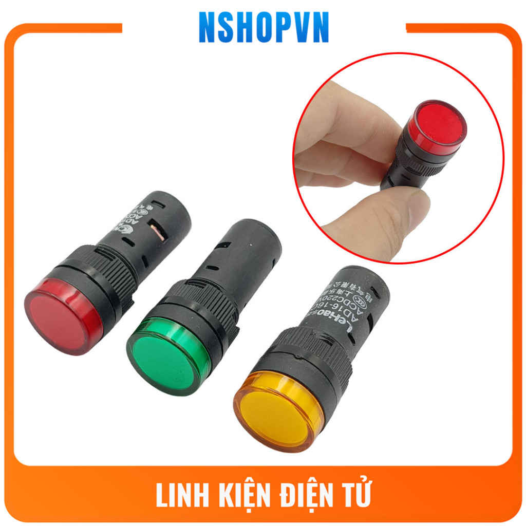 Đèn báo AD16-16C 12V, 24V, 220V