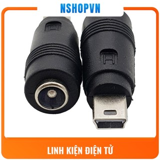 Đầu chuyển đổi DC 5.5×2.1mm sang Mini USB