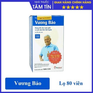 [ CHÍNH HÃNG NHẬN QUÀ VỚI TEM TÍCH ĐIỂM MUA 3 TẶNG 2 ] VƯƠNG BẢO - HỘP 20 VIÊN - lọ 80 viên