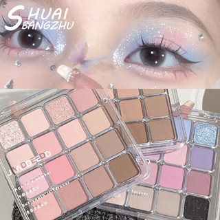 [Jaded] Bảng Phấn Mắt 16 Màu - Tấm Phấn Mắt Nhiều Màu Sắc - Sắc Tố Trang Điểm Nổi Bật Mắt - Lấp Lánh Shiny Shimmer Matte - Chống Thấm Nước Lâu Dài - Mỹ Phẩm Trang Điểm Mắt