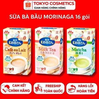 Sữa Bầu Morinaga, Sữa Cho Bà Bầu Nhật Hộp 12 Gói Vị Trà Sữa, Cafe 216g Bổ Sung Canxi, Sắt | SAKURA - Hàng Nhật Nội Địa