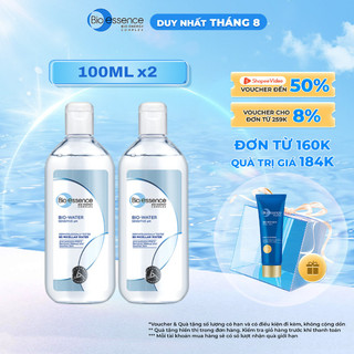 Combo 2 Nước tẩy trang ẩm mượt Bio-Essence Bio-Water 100ml/chai
