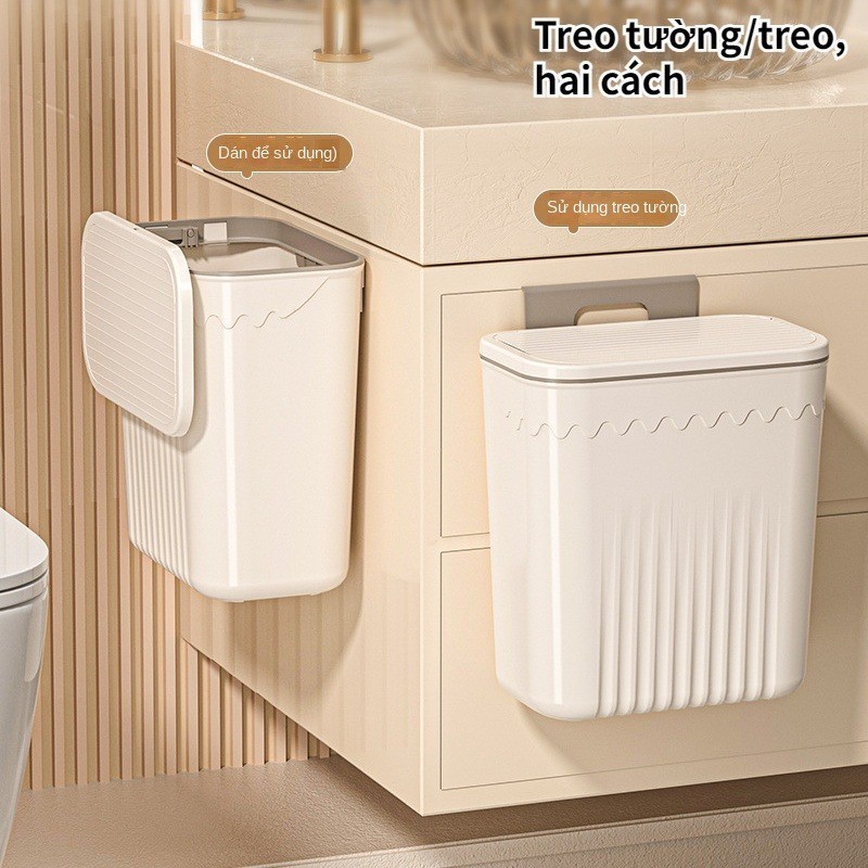 0098 Thùng Rác Treo / Thùng Rác Nắp Lật / Thùng rác dung tích lớn cho nhà bếp / phòng tắm