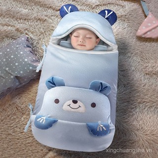 Túi ngủ cho bé mùa thu và mùa đông dày dặn chăn trẻ sơ sinh mùa đông