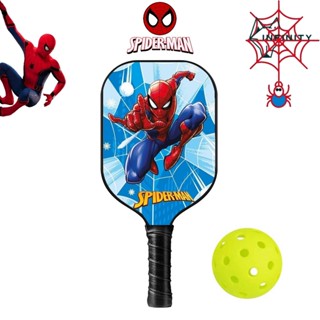 Vợt pickleball Spider Man người nhện siêu nhẹ bền, chống trơn trượt tặng 1 bóng pickle ball dành cho bé trai, người lớn