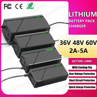 Bộ sạc 48V 36V 60V 2A 5A 10S 13S 16S Bộ Sạc Pin Lithium-ion Ebike Xe tay ga 54.6V 42V 67.2V Bộ sạc nhanh thông minh EU d0ww
