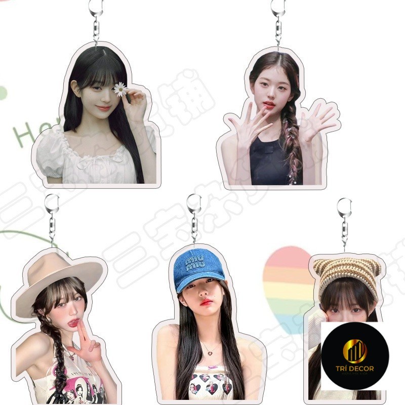 Móc khóa Acrylic Jang Won Young IVE Quà tặng sinh nhật hai mặt