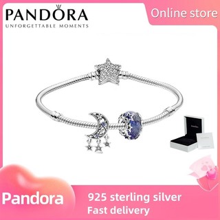 Pandora bạc Sterling S925 chính hãng 100%  namps0127  Bộ Vòng Tay Charm Celestial Bleu 