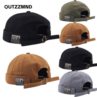 Qutzzmnd Nam Docker Cap, Có Thể Điều Chỉnh Cotton Dome Dưa, Thời Trang Retro Bonnet Beanies Màu Hợp Thời Trang Mũ Beanie Unisex