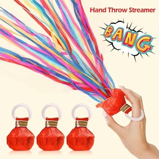  Bó hoa pháo hoa Ruy băng ném tay đám cưới - Ném Streamers Poppers Confetti - Đạo cụ trang trí tiệc sinh nhật - Ném tay Streamers Confetti - Đồ dùng bầu không khí tiệc cưới 