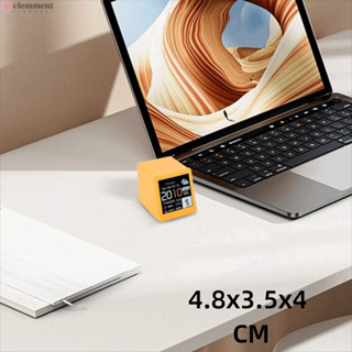Đồng hồ thông minh CLEMMENT, Trạm dự báo thời tiết Album WiFi Lectronic, Sáng tạo với màn hình Gif Hoạt hình Sạc USB Đa chức năng Đồng hồ để bàn Mini tại nhà