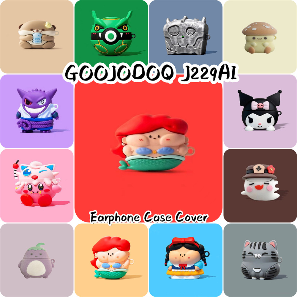 [Cửa hàng chính hãng] Dành cho hộp đựng tai nghe GOOJODOQ J229AI Vỏ silicon mềm hoạt hình thời trang