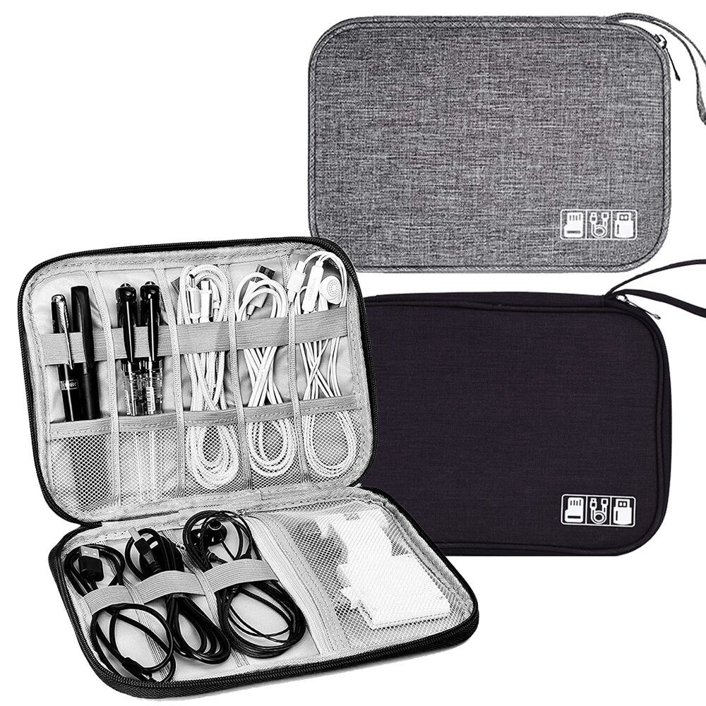 Digital bag Cable Bag Organizer Charger bag Pouch USB Storage Bag Multi-function Accessories Solid c