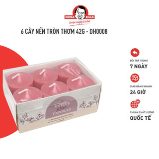 6 cây nến tròn nhỏ thơm 42g uncle bills dh0008