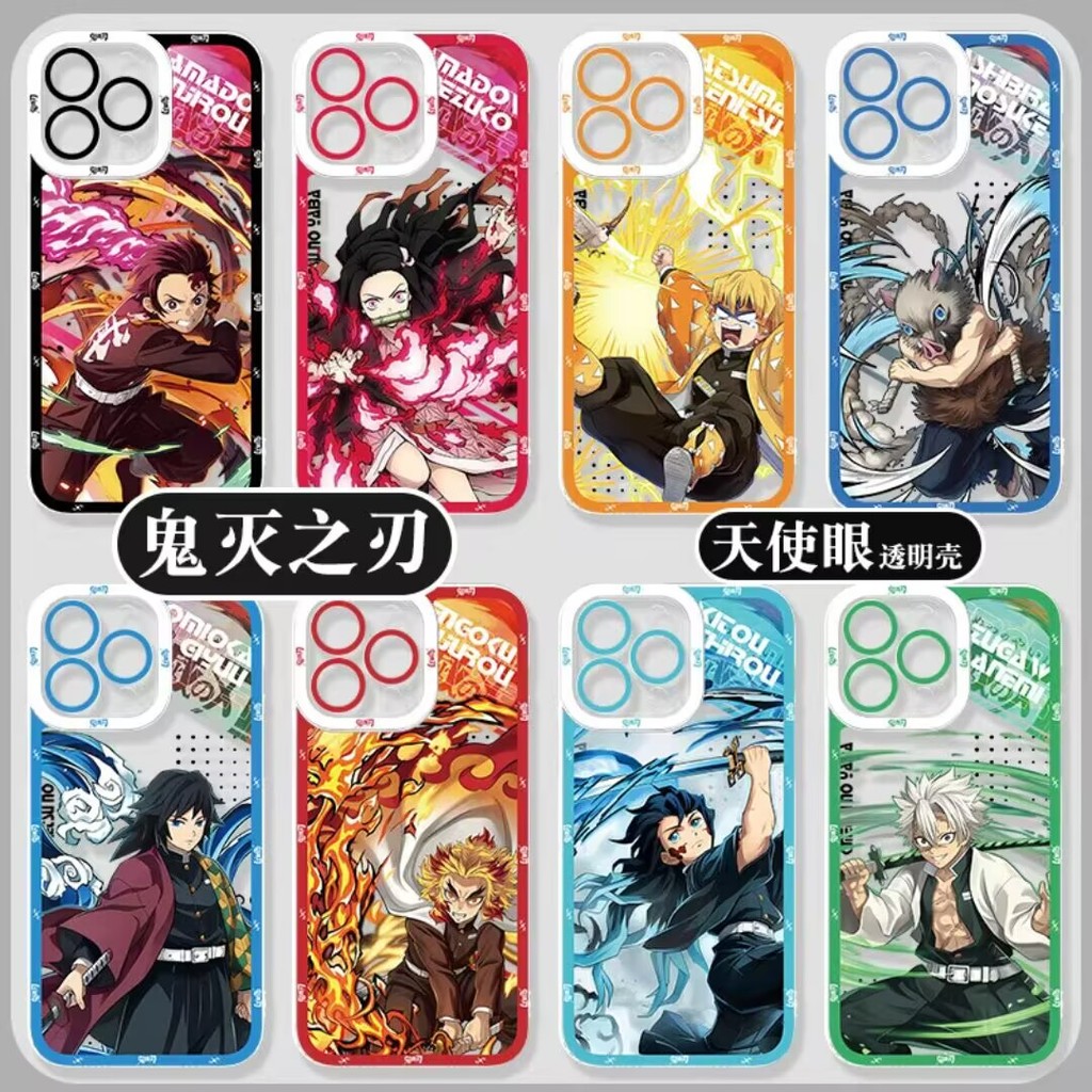 Ốp Lưng Anime Demon Slayer Cho IPhone 16e 16 15 14 13 12 11 Pro Max I12 I16 I15pro Max Vỏ Silicon Mề