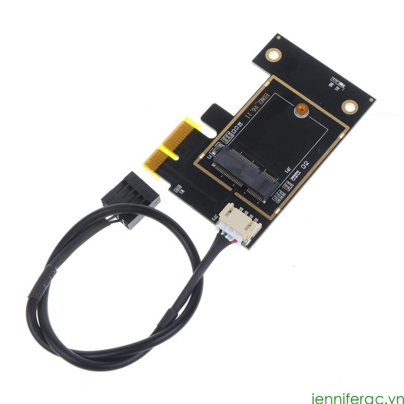 Jenniferac cho M 2 Thẻ Wifi M2 Ngff cho Key A E To Pci cho Express PCI-E 1X NGFF M2 Bộ chuyển đổi Wi