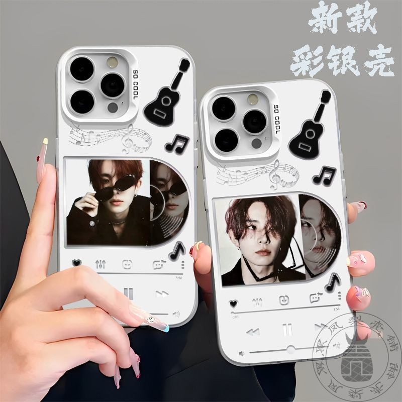 ✨Gai✨ENHYPEN Ốp điện thoại màu bạc đầy màu sắc Li Xichen cho Iphone 15 14 Pro Max 13 12 Mini 11 Pro 
