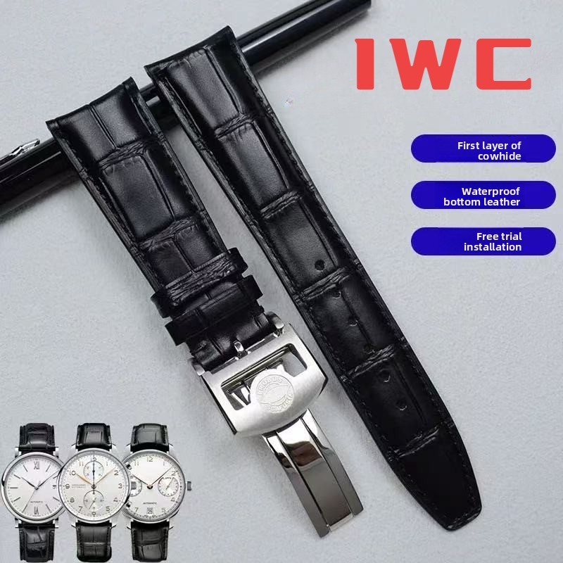 Dây da IWC cho Portugieser Chronograph, Bồ Đào Nha 7, Portofino & Pilot Mark XVIII – Dây đeo đồng hồ