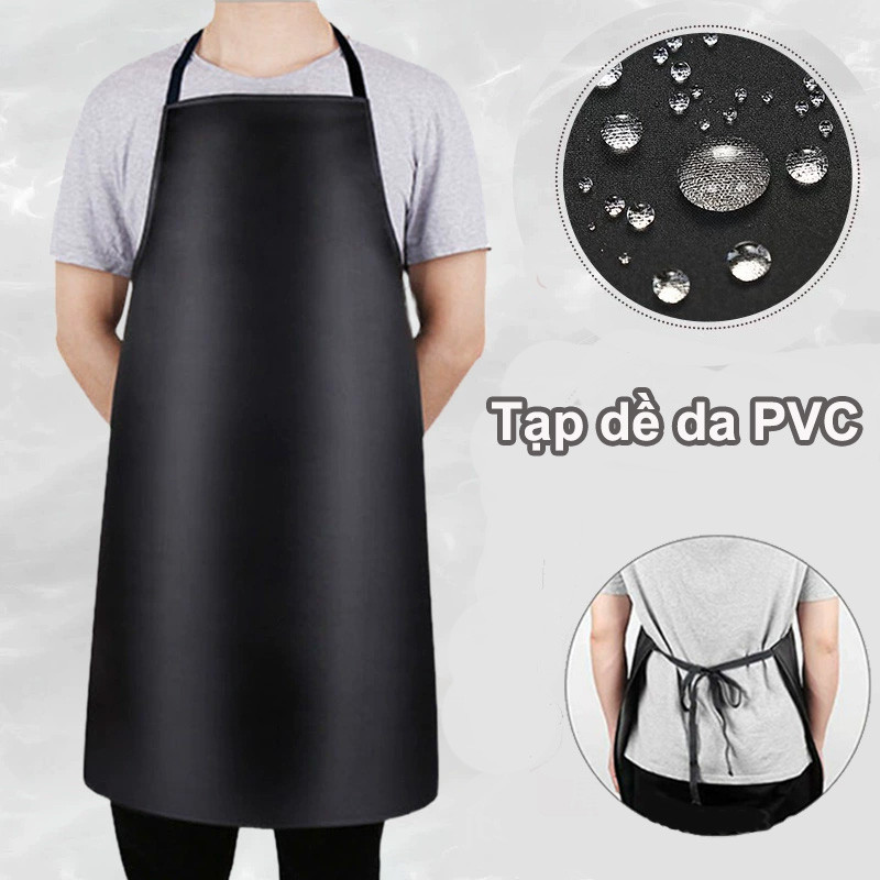 Tạp dề da Pvc chống thấm nước，Chống thấm nước Tạp Dề PVC Cao Cấp，cho đầu bếp, người làm vườn