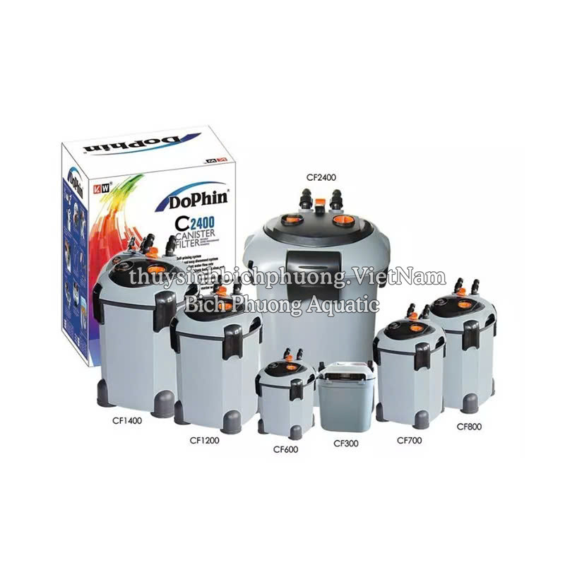 DOPHIN CF SERIES CF600, CF700, CF800, CF1200, CF1400, CF2400 - LỌC THÙNG LỌC BỤI HỒ CÁ THỦY SINH