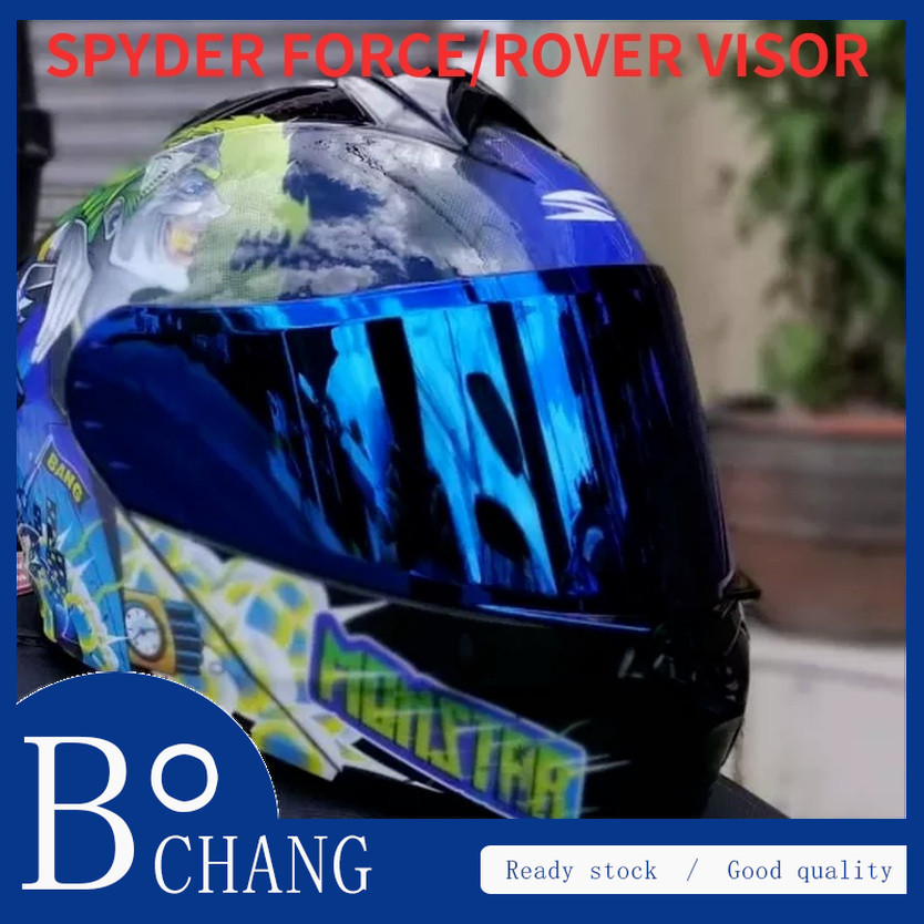 [ReadyStock] SPYDER FORCE / ROVER VISOR ỐNG KÍNH IRIDIUM FLASH VISOR CHO MŨ BẢO HIỂM SPYDER
