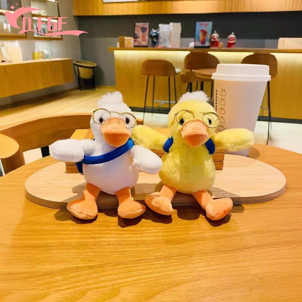 Kính Vịt Sang Trọng Móc Khóa, Lông Tơ Nhồi Bông Vịt Vàng Sang Trọng Móc Khóa, Túi Treo Mềm PP Cotton