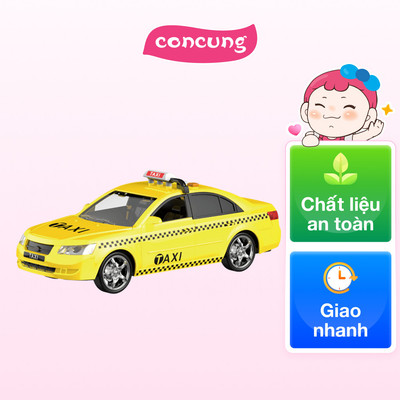 Xe taxi chạy trớn có âm thanh và đèn RFD201514 C401 (Vàng)