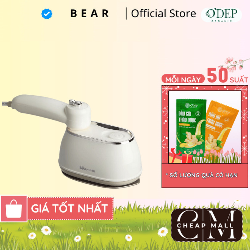Bàn ủi hơi nước cầm tay Bear DYD-J10Q1, 2 In 1 Ủi nước/ khô nhanh tiết kiệm thời gian, BH 18 Tháng -