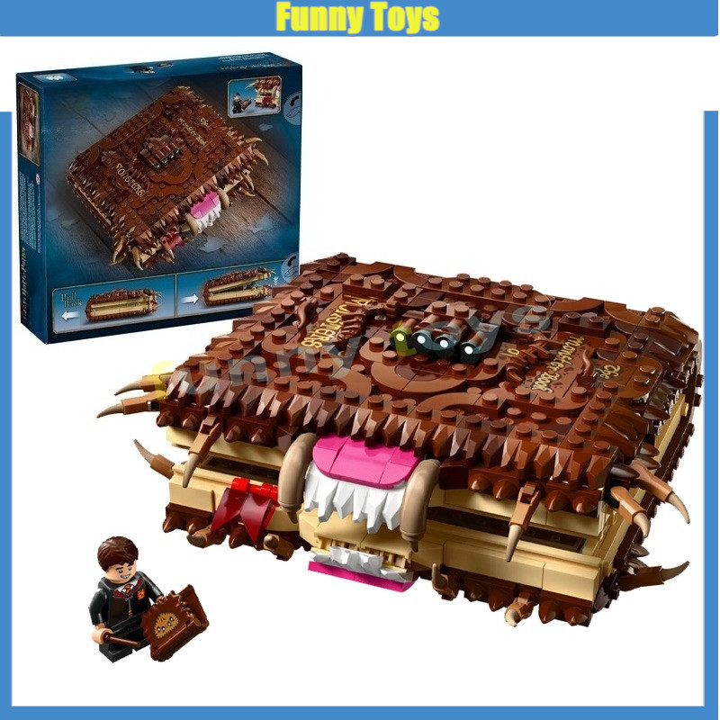 76449, Sách Quái Vật Chomping, Khối Xây Dựng, Phù Thủy Hoặc Muggle, Quà Tặng Đồ Chơi Cho Bé Trai Và 