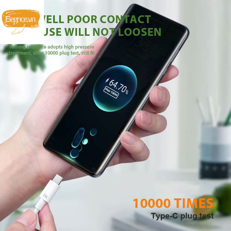 【Elevn】Cáp dữ liệu sạc siêu nhanh Type-C 7A cho Huawei Mate 40pro Glory Phone Cáp sạc nhanh | BigBuy360 - bigbuy360.vn