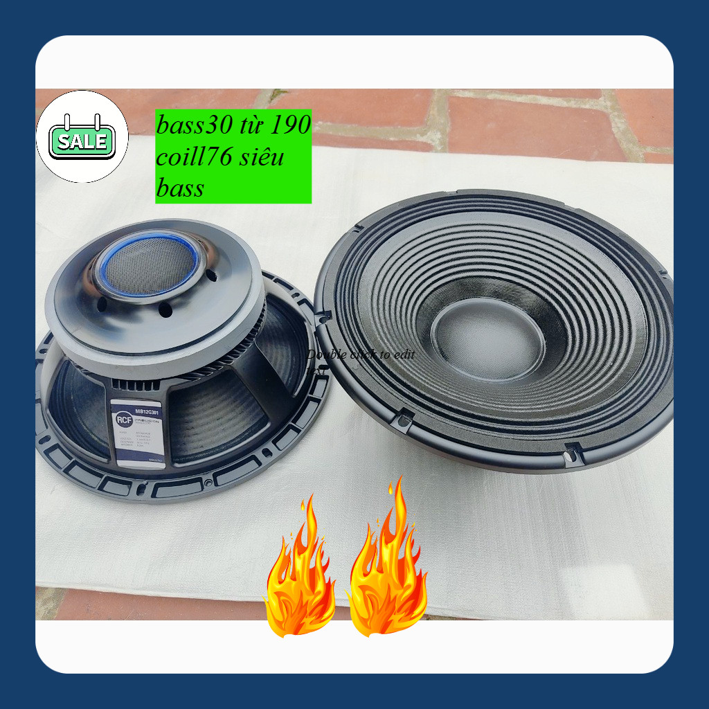 1 CỦ LOA BASS 30 TỪ 190 CÔN 76  - BASS MẠNH ĐẦY UY LỰC - LOA BASS 3 TẤC - CỦ LOA RỜI