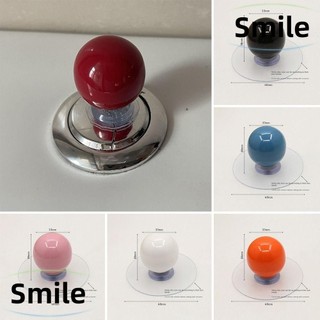 Nút bình vệ sinh SMILE, Dụng cụ ép hoạt hình Tay cầm ngăn kéo, Tay cầm tròn màu Dopamine sáng tạo
