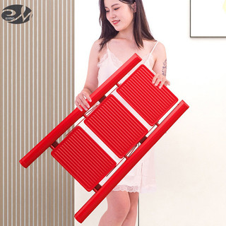 Ermo Thang ba bước màu đỏ đa chức năng chất lượng cao, dụng cụ kính thiên văn gấp, chống trượt, cho gia đình
