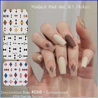 ⚡⚡COD Miếng Dán Móng Tay Nghệ Thuật Mới Mùa Thu Đông Maillard Dập Nổi Kim Cương Caramel Đen Trắng Kẻ Sọc Dính Miếng Dán Móng Tay Tự Dính Đề Can Làm Móng Tay Dụng Cụ Làm Móng Cho Cửa Hàng Làm Móng