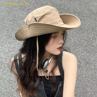 Onemetertn Mũ chống nắng chất lượng cao Mũ vành rộng có dây rút có thể điều chỉnh Mũ xô VN