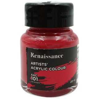 Màu acrylic renaissance 20ml màu đỏ thẫm crimson #101