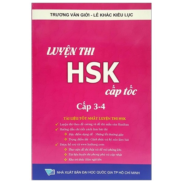 Sách - Luyện Thi HSK Cấp Tốc (Cấp 3-4)