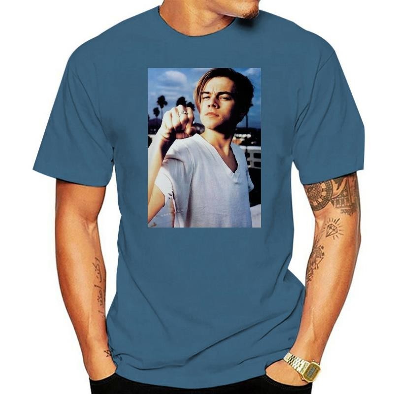 Leonardo DiCaprio Ngôi Sao Trẻ Titanic Nam Nam Top Unisex Áo 2347 Áo Thun Lớn Cao