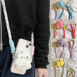 Luimo Một Mắt Quái Vật Điện Thoại Lưng Kẹp Dây Hoạt Hình Búp Bê Sang Trọng Có Thể Tháo Rời Có Thể Điều Chỉnh Ốp Lưng Kẹp Lưng Đeo Ngang Chống Rơi Dây Đeo * Bán Chạy
