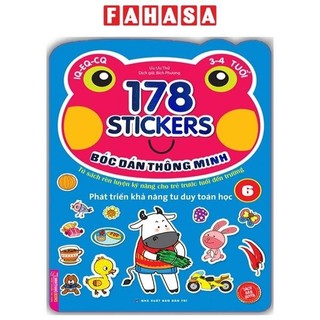 Sách 178 stickers - bóc dán thông minh phát triển khả năng tư duy toán học - tập 6