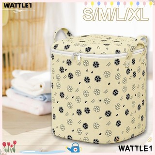 Túi lưu trữ WTTLE Zip, Túi lưu trữ chăn hoa có thể gập lại, Dung tích lớn có tay cầm Hộp lưu trữ phân loại
