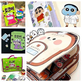 Ahmeduib Sách Giấy Dán Hoạt Hình shin-chan Thủ Công Yên Tĩnh Dành Cho Trẻ Em diy