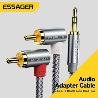 Essager dây cáp âm thanh 3.5mm 2 rca cho tv box