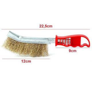 Bàn chải sắt cán nhựa đỏ