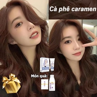 thuốc nhuộm tóc nâu,cà phê caramen thuốc nhuộm tóc, thuốc nhuộm tóc Nhật Bản, dễ dàng màu, cho đi nhiều dụng cụ nhuộm tó