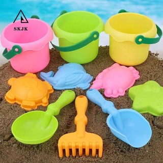 Skjk 1 bộ đồ chơi xô đi biển, abs di động đi biển cát chơi đồ chơi, đi biển chơi xô nhẹ xẻng đi biển đồ chơi trẻ em