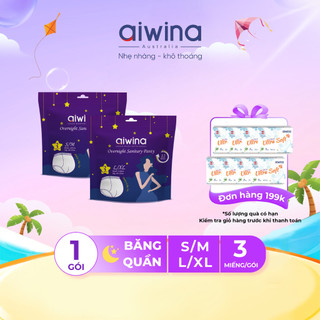 Băng vệ sinh quần Aiwina ngày và đêm size S/M/L/XL gói 3 miếng