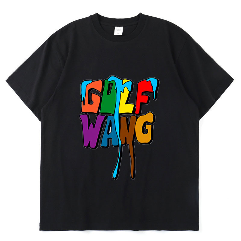 Golf Wang Igor Tyler The Creator 2024 Thời Trang Cổ Điển In Hình Đơn Giản Mùa Hè Tay Ngắn Mỏng Rời Á